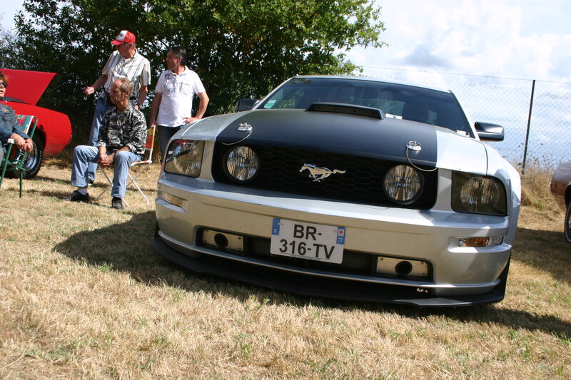Silver Mustang Car — Outdoor, Afternoon