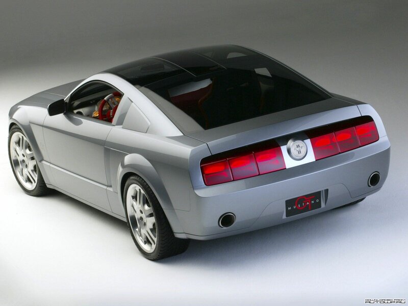 Silver Mustang Concept Car — Neutral