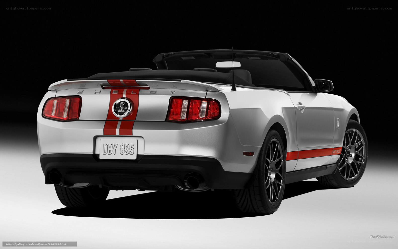 silver mustang convertible