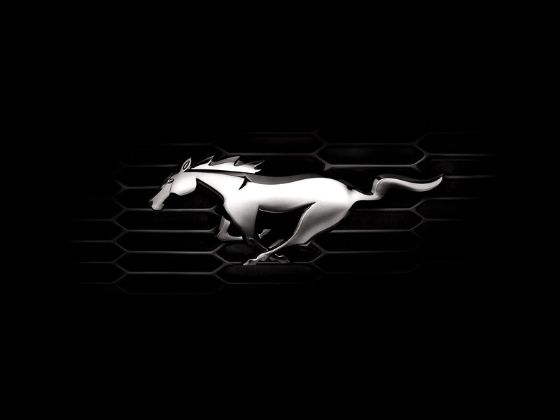 Silver Mustang Emblem