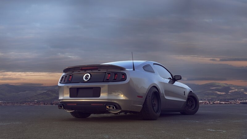 Silver Mustang Shelby — Gray