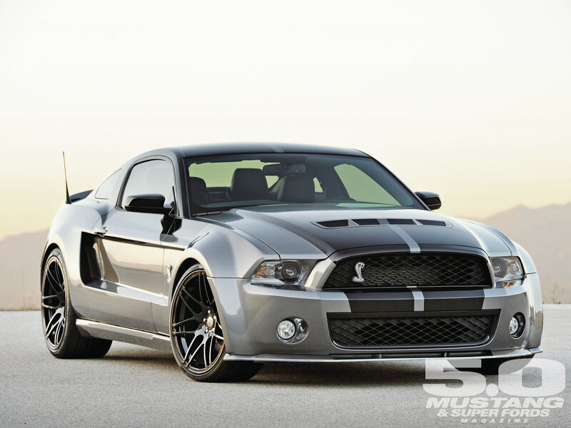 Silver Mustang Shelby