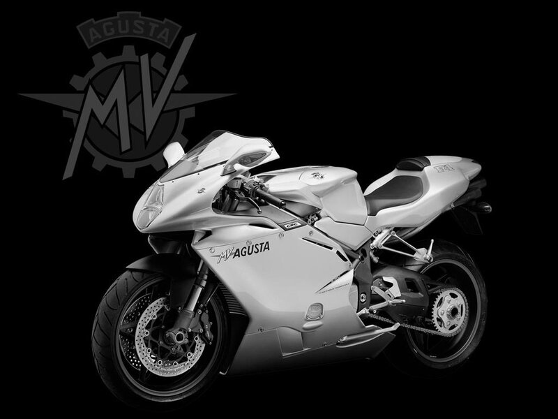 Silver MV Agusta Motorcycle