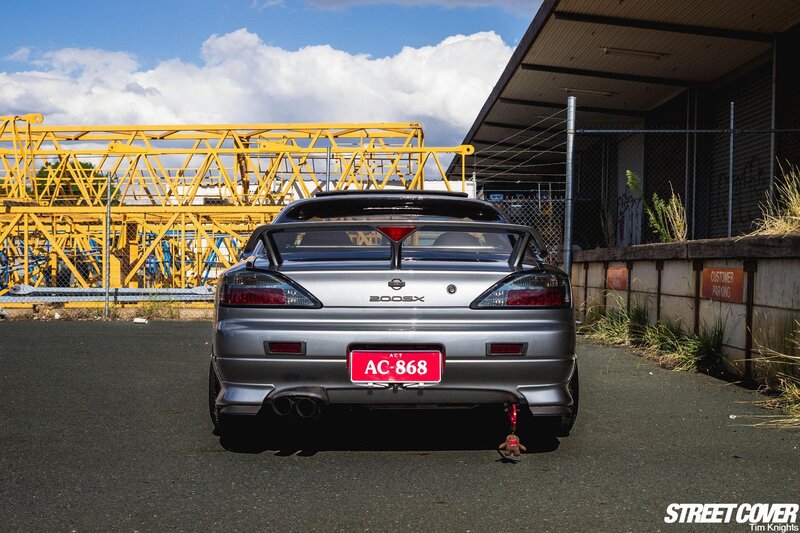Silver Nissan 200sx