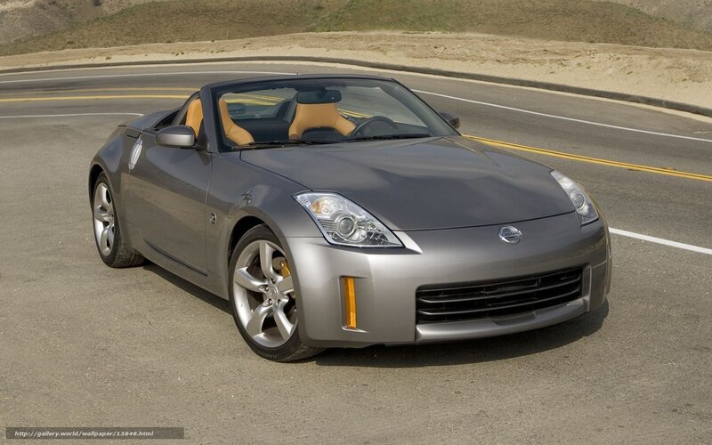 silver nissan 350z convertible