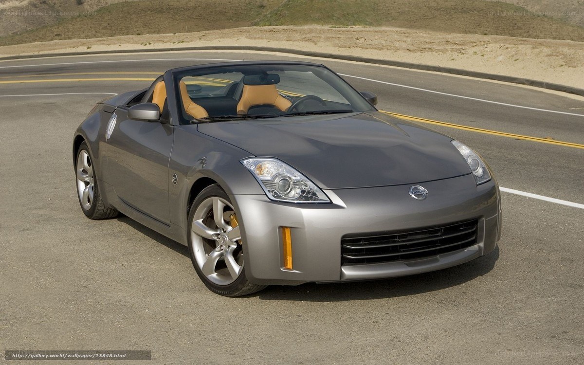 silver nissan 350z convertible