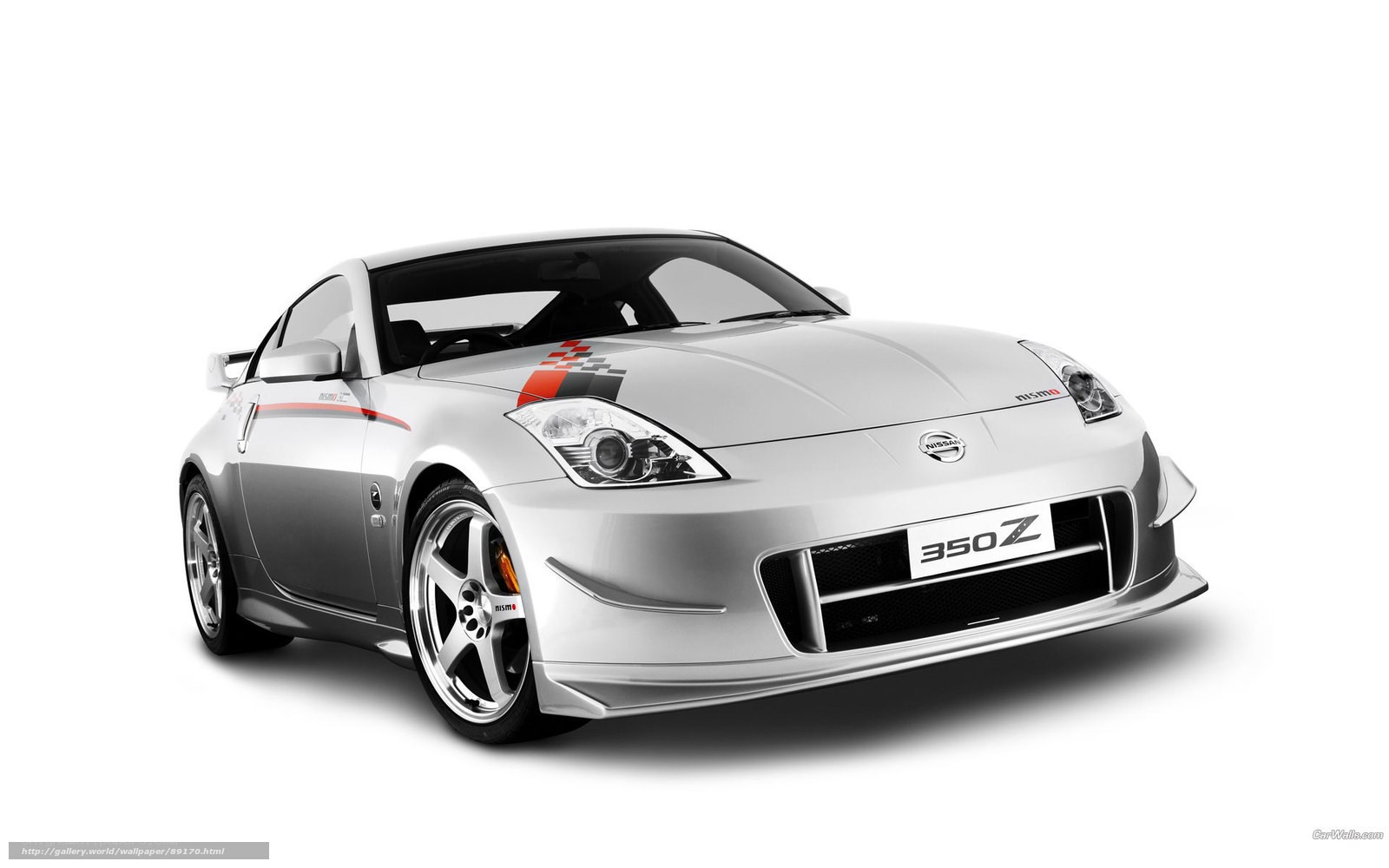 Silver Nissan 350Z sports car