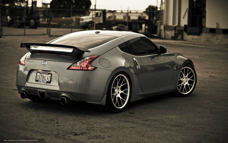 Silver Nissan 370z Car — Gray