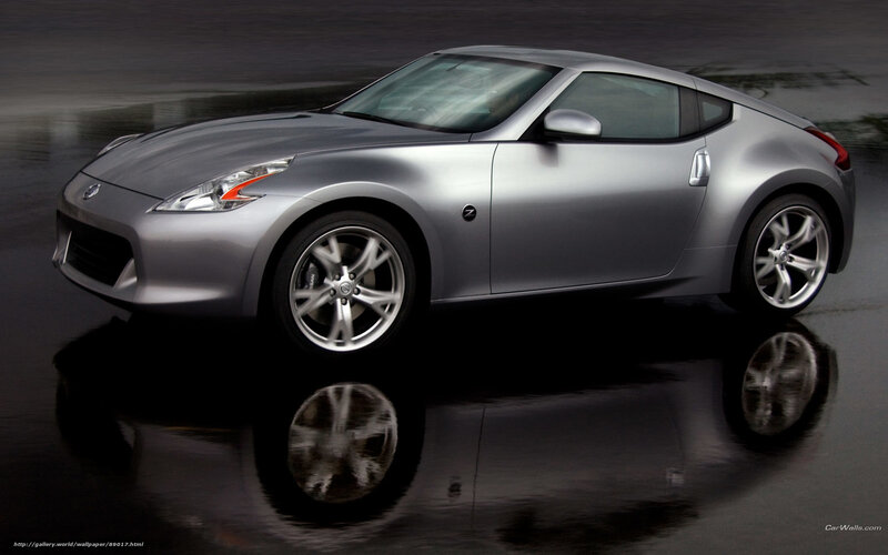 silver nissan 370z sports car