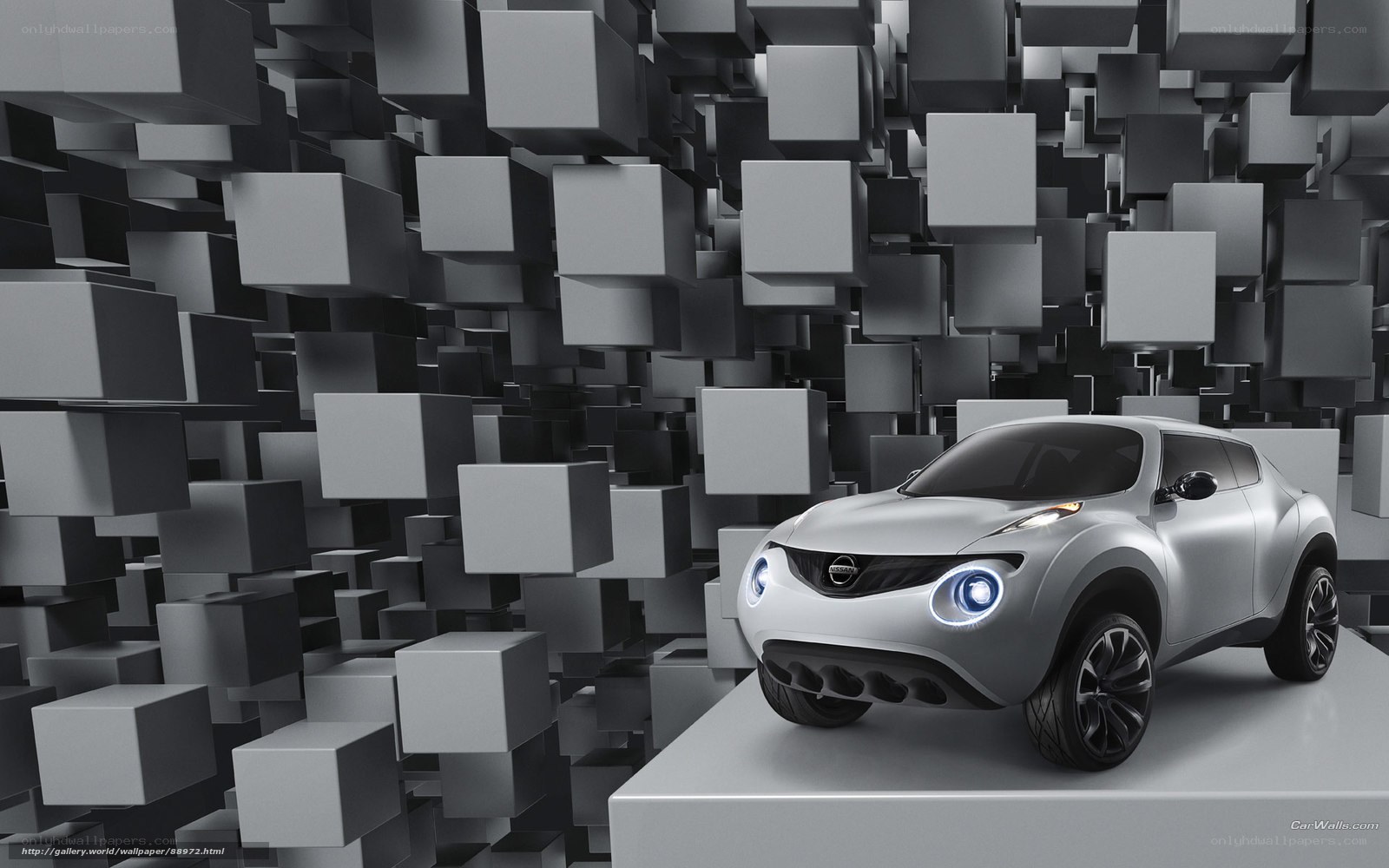 Silver Nissan concept car