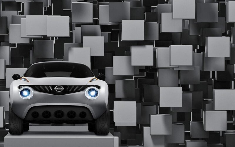 Silver Nissan Concept Car — Gray