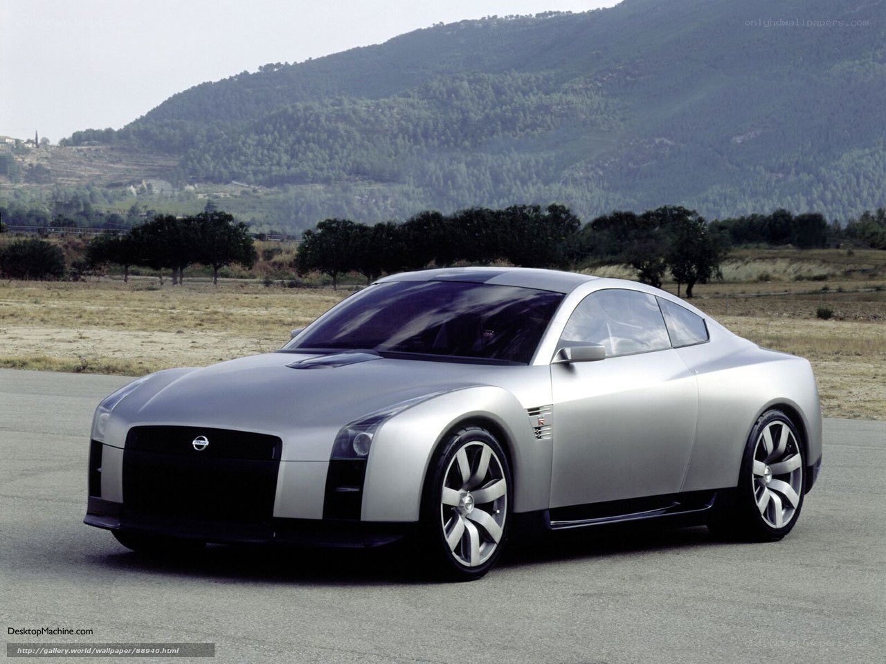 Silver Nissan Concept Car