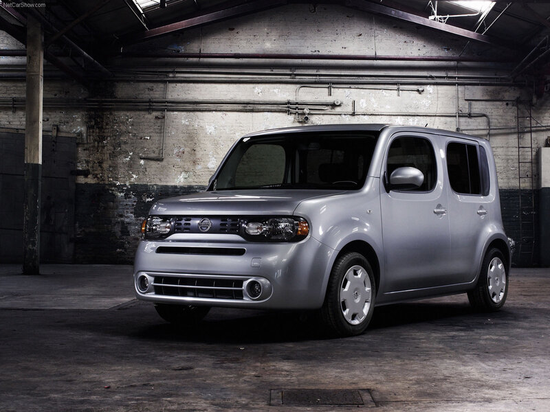 Silver Nissan Cube