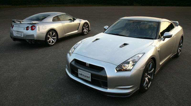 Silver Nissan GT-R Cars — Dramatic