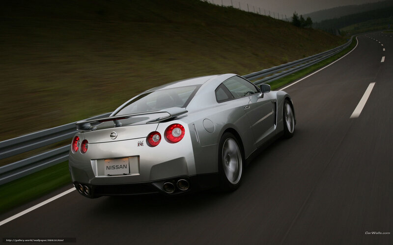 Silver Nissan Gt-r — Dynamic