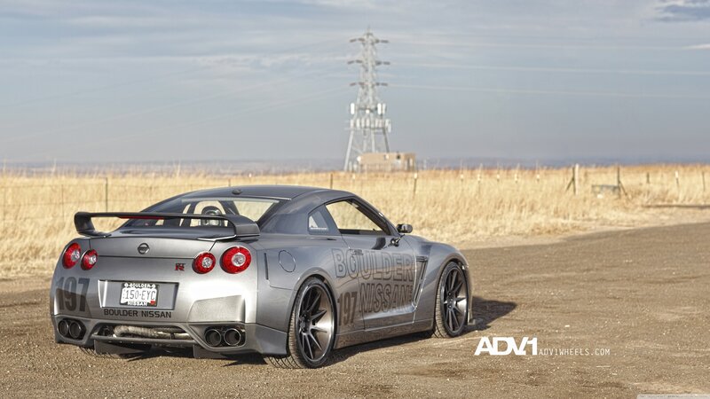 Silver Nissan Gt-r — Gray, Open, Afternoon