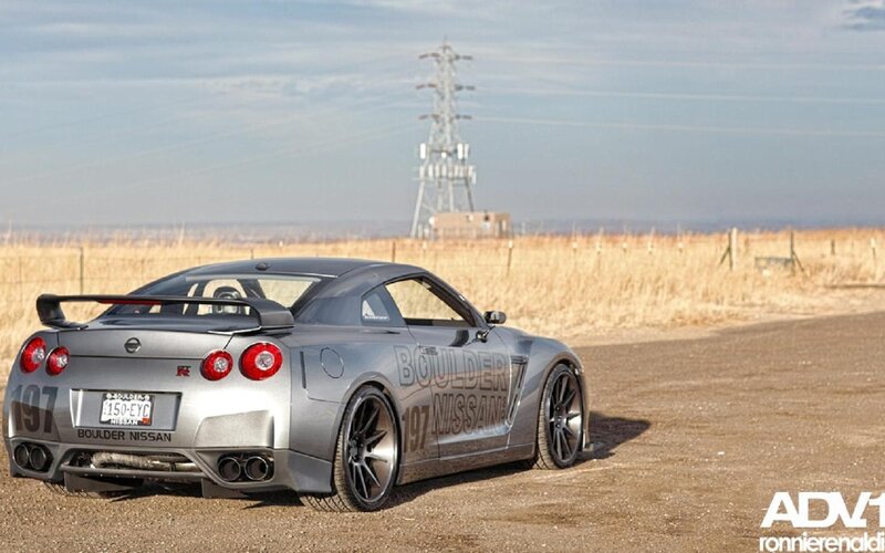 Silver Nissan Gt-r — Gray, Open
