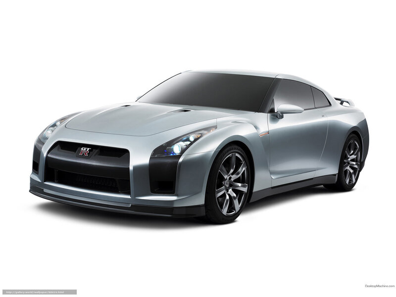 Silver Nissan Gt-r — Neutral, Photograph, Car, Headlights