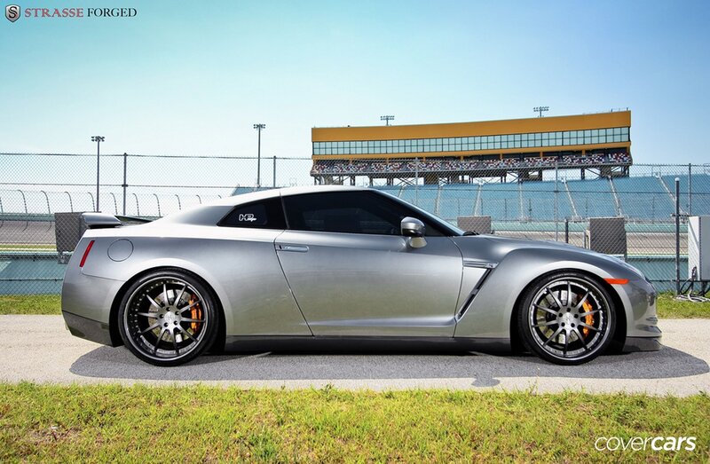 silver nissan gt-r on racetrack