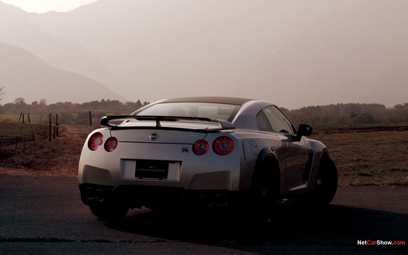 silver nissan gt-r on road
