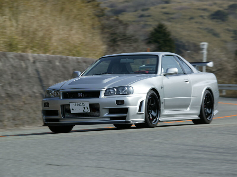 silver nissan gt-r on track