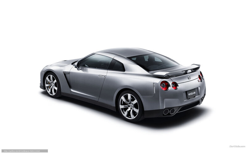 silver nissan gt-r sports car