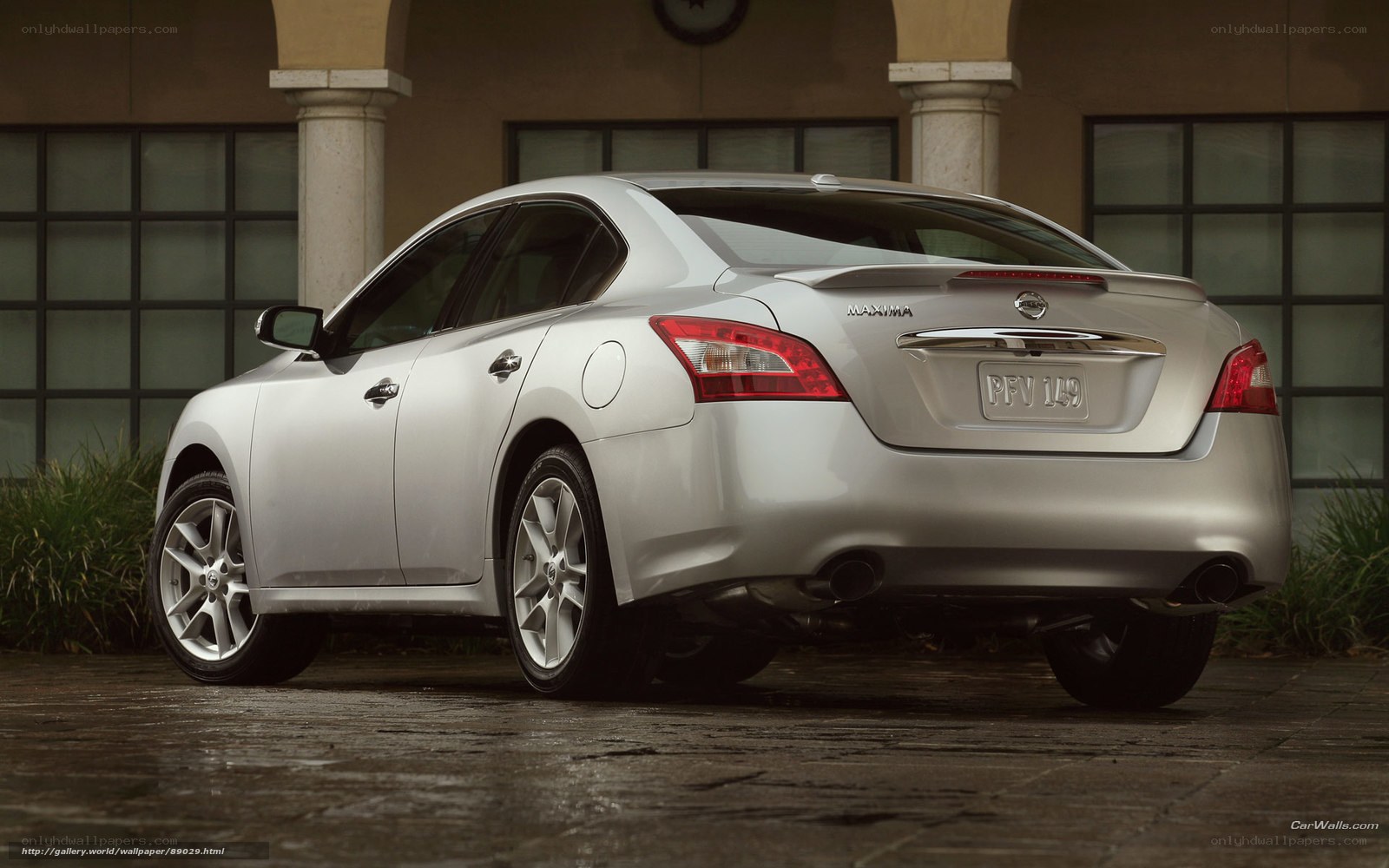 silver nissan maxima sedan