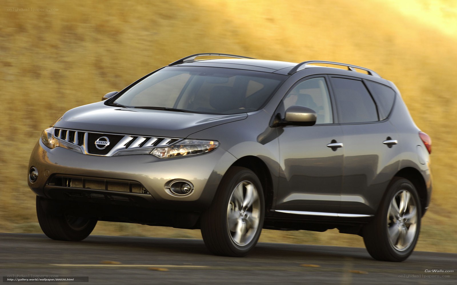silver nissan murano in motion