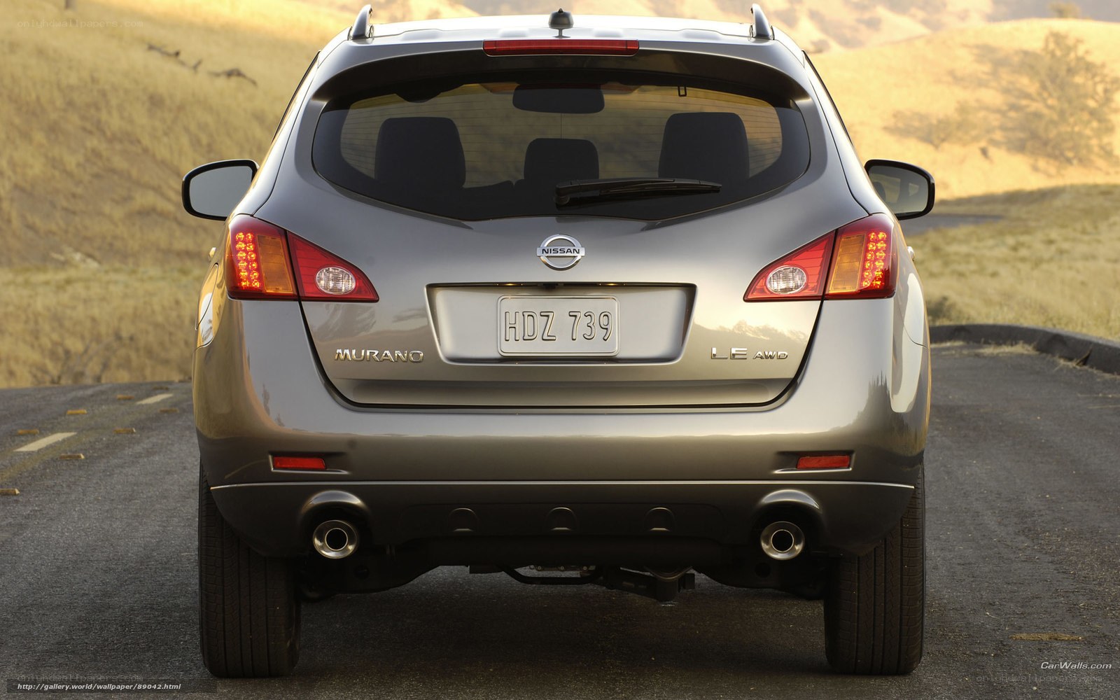 Silver Nissan Murano on a road