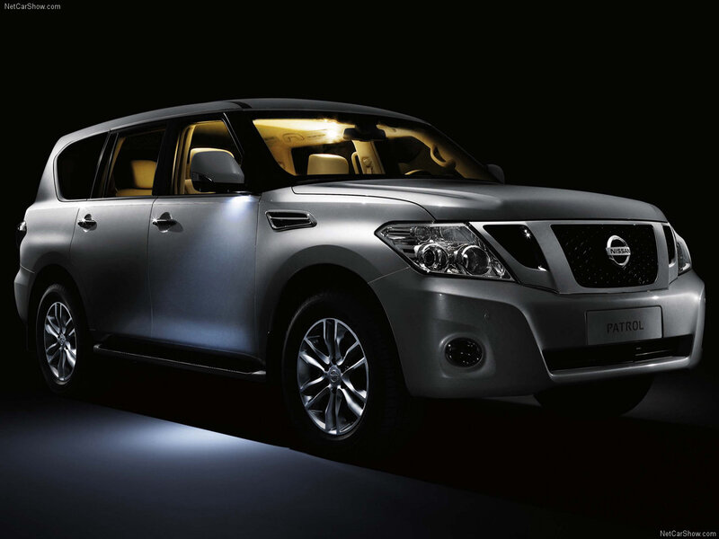 Silver Nissan Patrol Suv