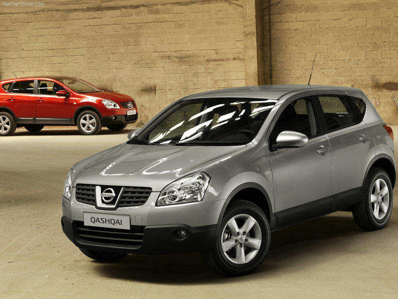 Silver Nissan Qashqai — Gray, Neutral