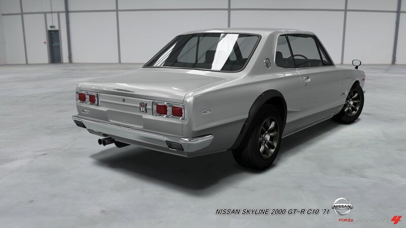 Silver Nissan Skyline Car