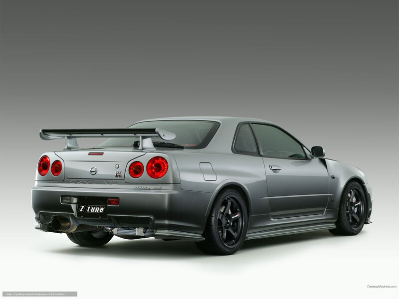 silver nissan skyline gt-r