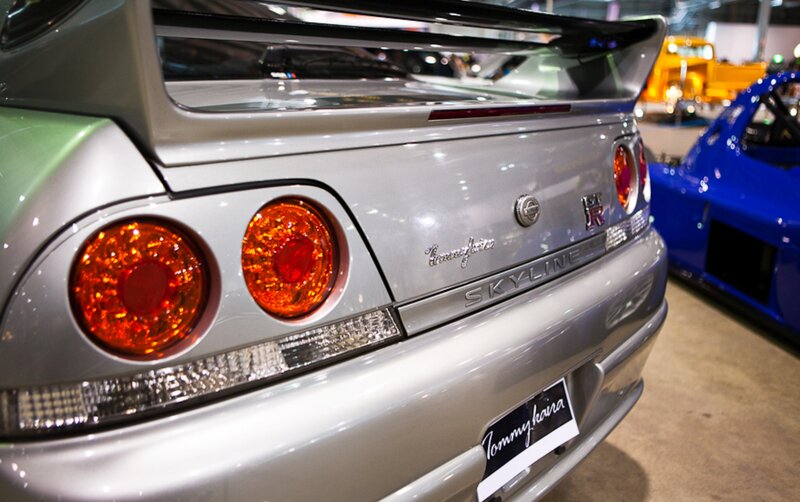 Silver Nissan Skyline — Showroom