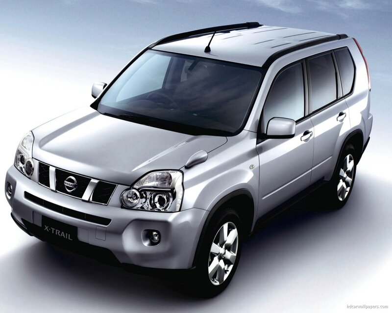 silver nissan x-trail suv