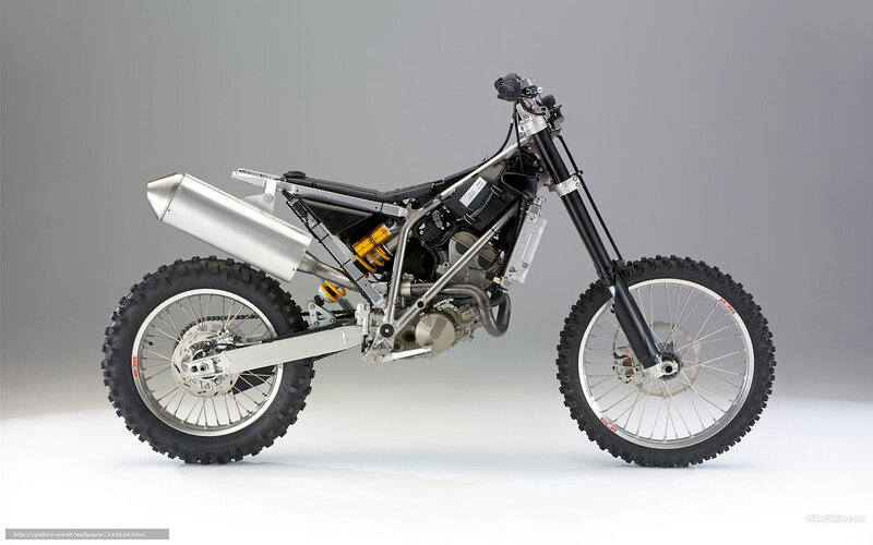 Silver Off-road Motorcycle