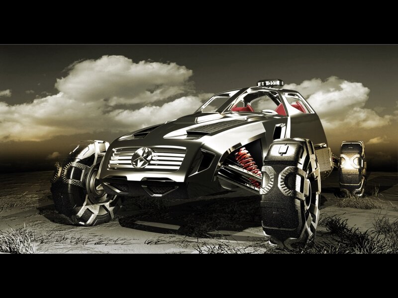 Silver Off-road Vehicle