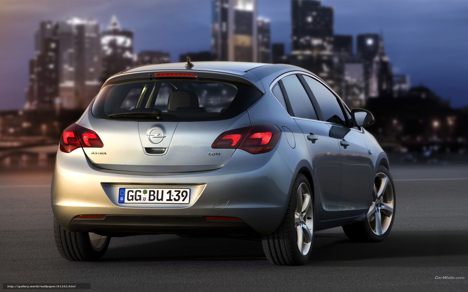 silver opel astra hatchback