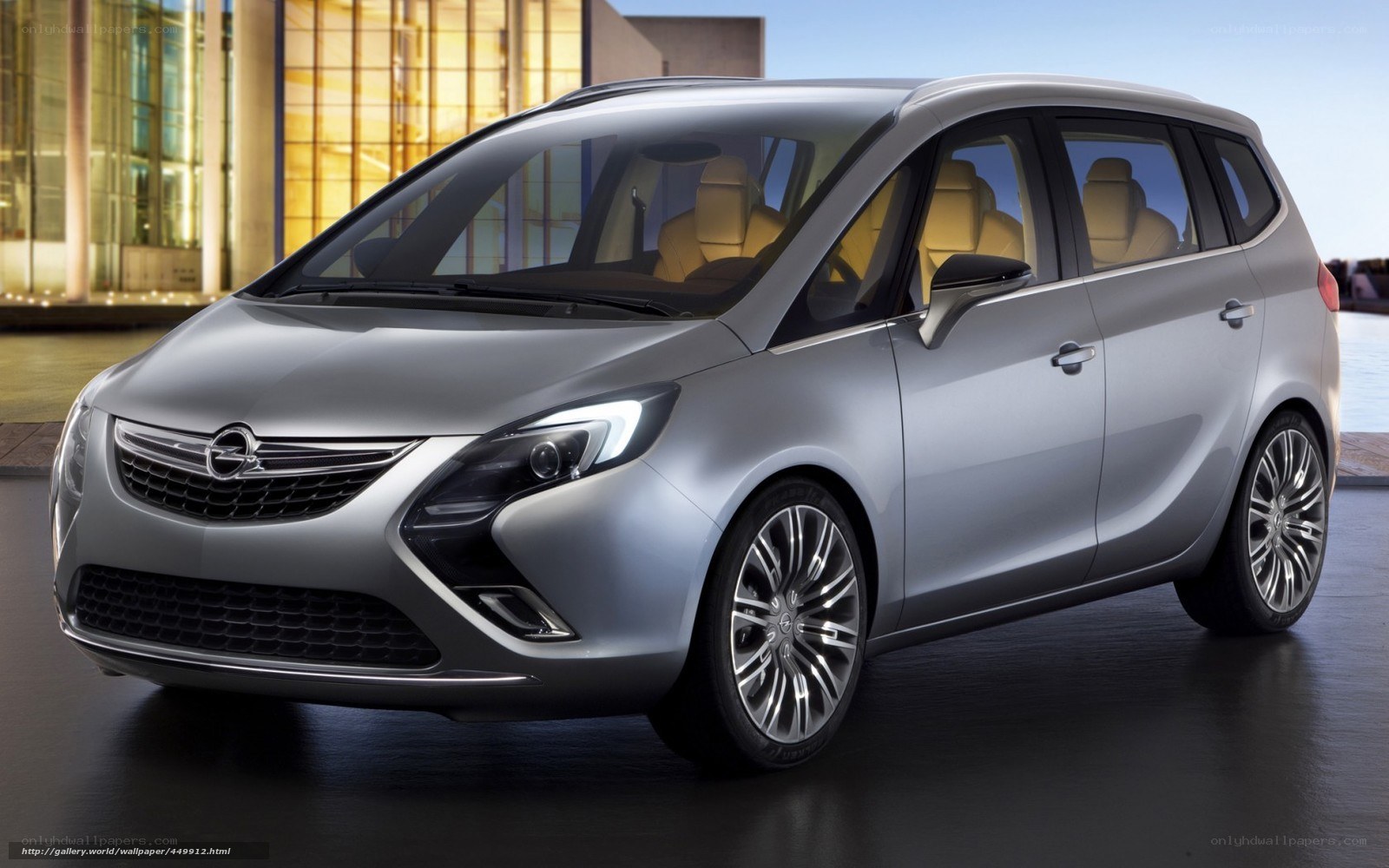 Silver Opel concept car