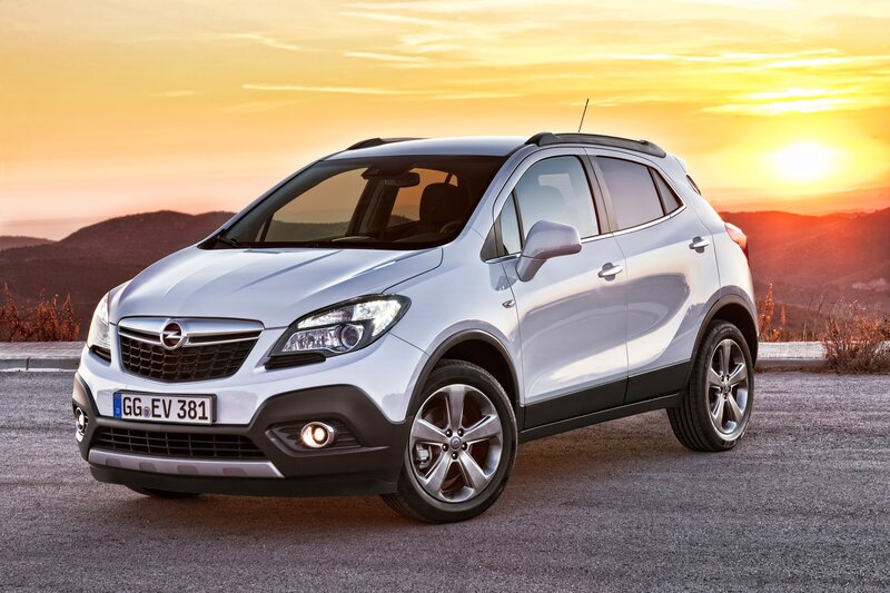 Silver Opel Mokka Suv — White