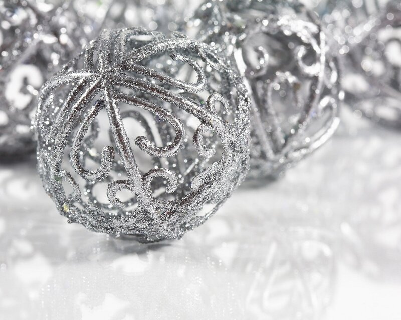 Silver Ornament Balls