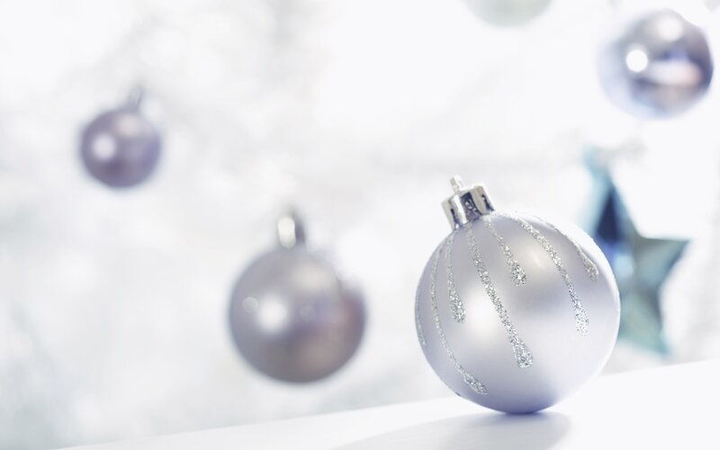 Silver Ornament on White