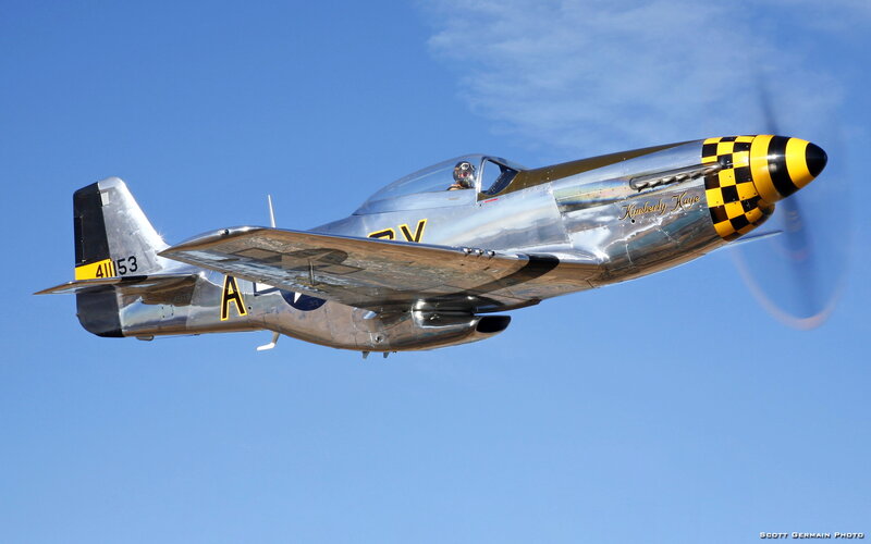 Silver P-51 Mustang