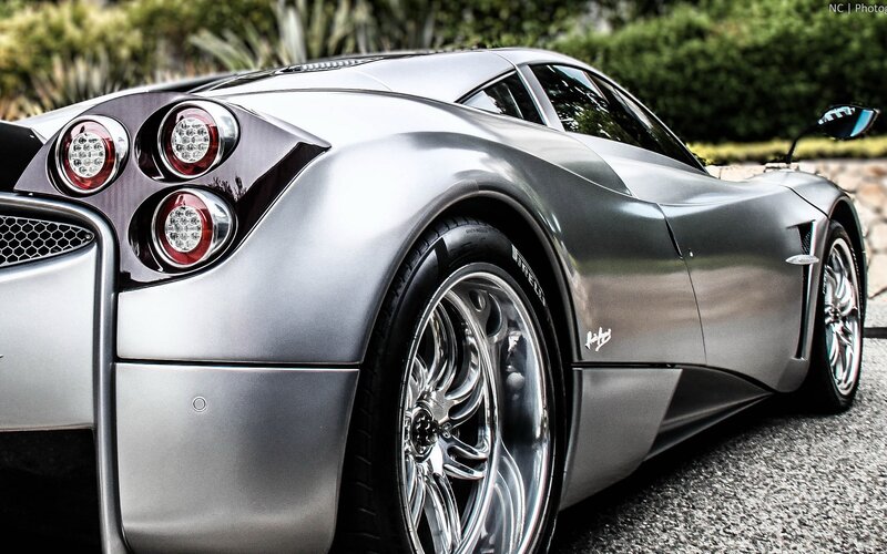 Silver Pagani Huayra — Dramatic, Afternoon, Photograph