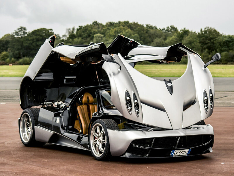 Silver Pagani Huayra — Dramatic, Photograph