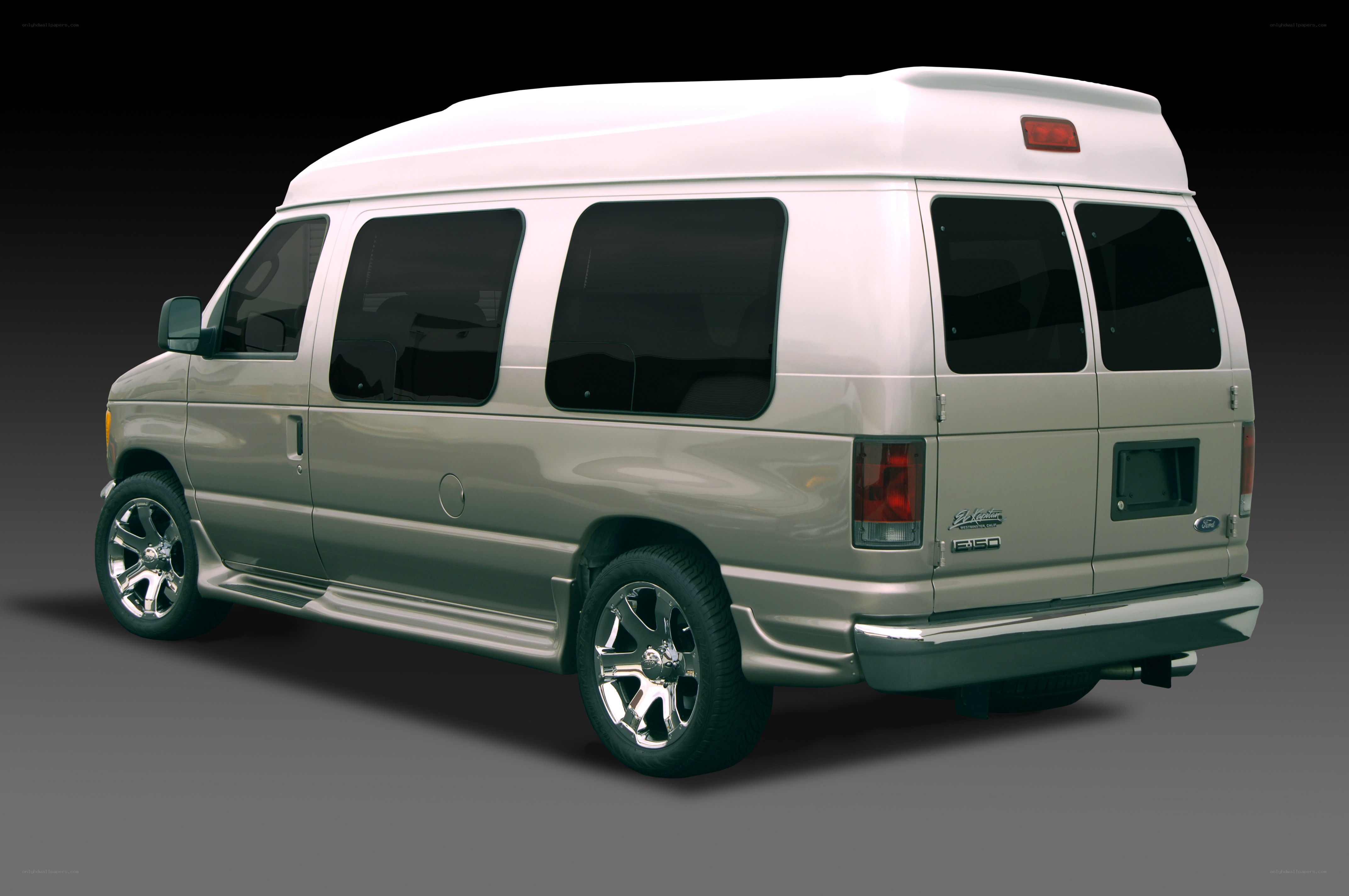 silver passenger van