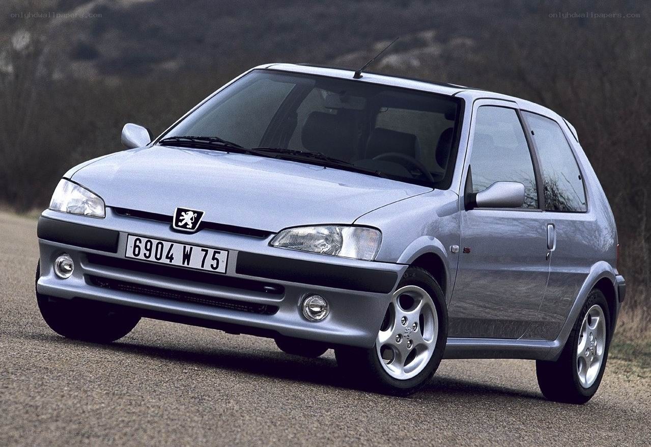 silver peugeot 106 hatchback