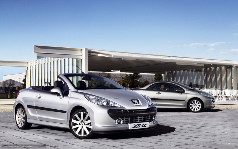 Silver Peugeot 207 CC cars