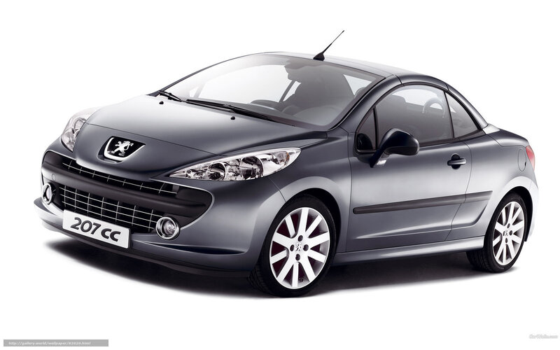 Silver Peugeot 207 Cc — Gray