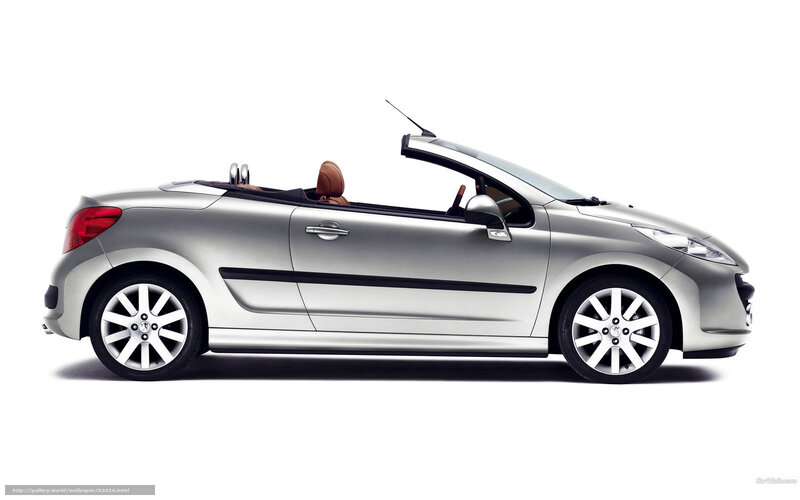 silver peugeot 207 convertible